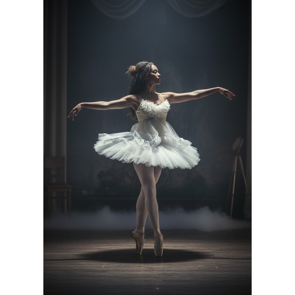 Curtain Call Dance Costume Womens ASM White Blue Lace Petal Lyrical Ballet Fairy - Picture 14 of 16